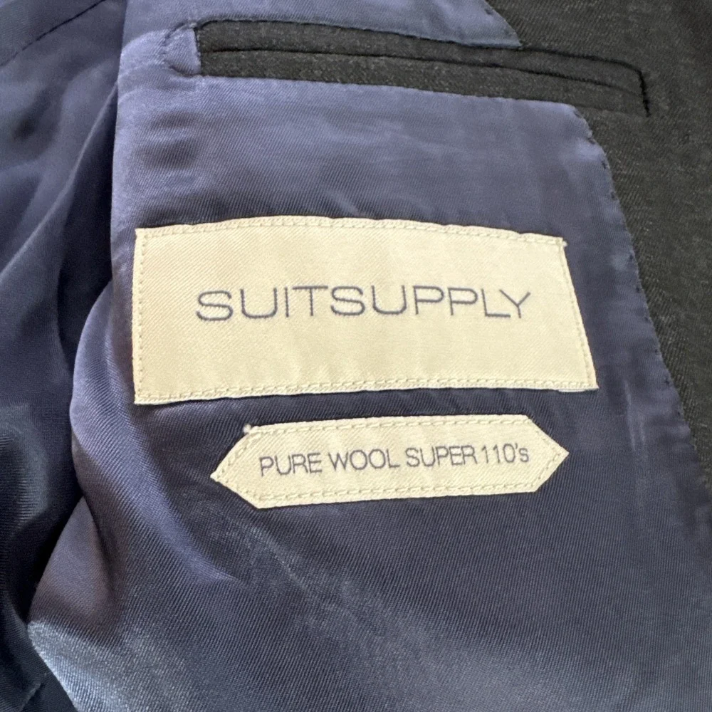 Suitsupply Napoli Vitale Barberis Dark Navy Blue Working Cuffs Blazer 40R Jacket